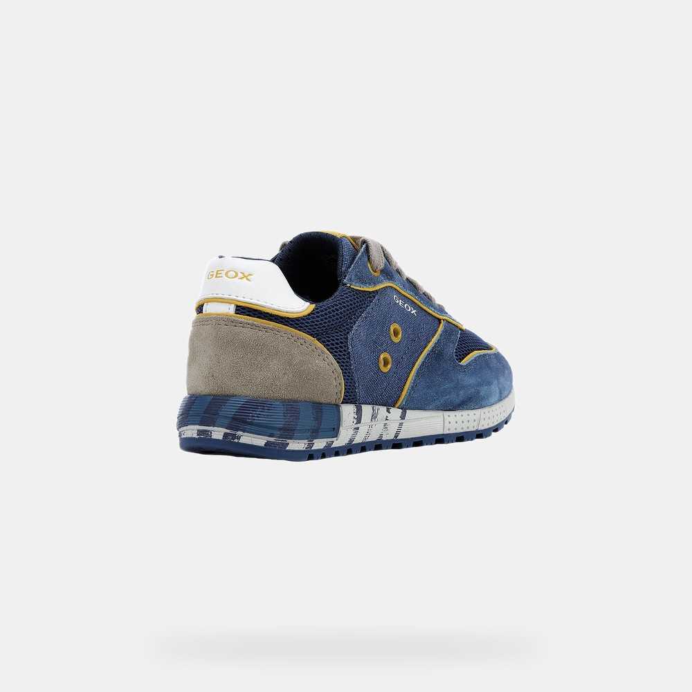 Noodlottig Beeldhouwer Verouderd Geox Shoes Year Promotion - Geox Respira Airforce Blue Kids Sneakers