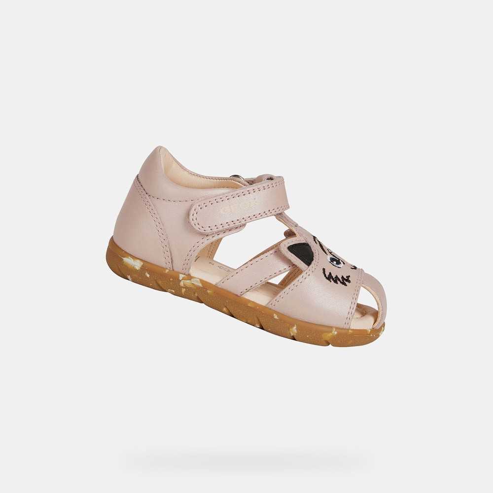 Geox Shoes - Geox Respira Dark Rose Kids Sandals